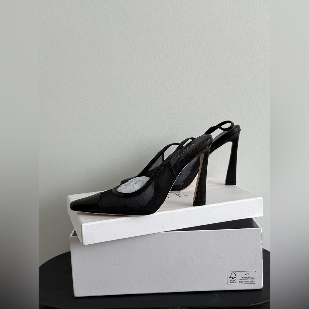 RAYE Vaneau Slingback Heels Elegant Black Slingback Heels